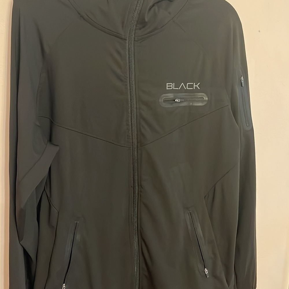 Actively Black Performance Track Jacket - image 2